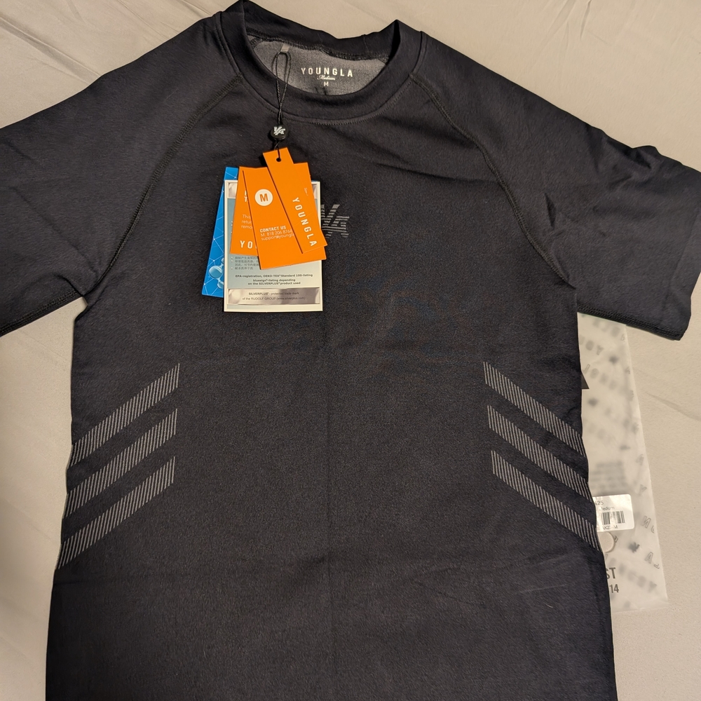 YoungLA Men's Black Athletic Shirt